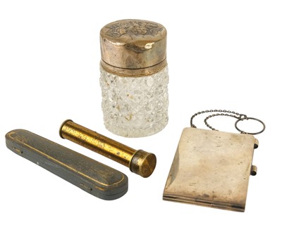 Lot 474 - A brass pocket spectroscope signed John Browning, Strand London.