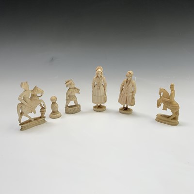 Lot 106 - A 19th century Dieppe ivory pipe tamper or...
