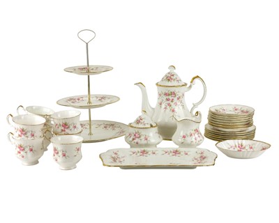 Lot 657 - A Paragon China 'Victoriana Rose' coffee service.