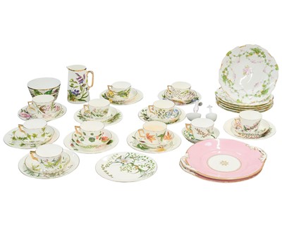 Lot 673 - Six Royal Crown Derby floral gilded side plates.