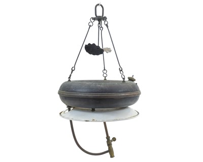 Lot 785 - An unusual Tilley annular hanging lamp.