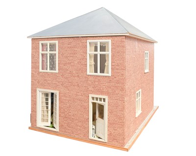 Lot 49 - A 1930s style, two storey dolls house.