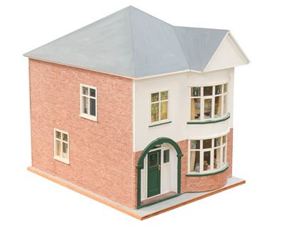 Lot 49 - A 1930s style, two storey dolls house.