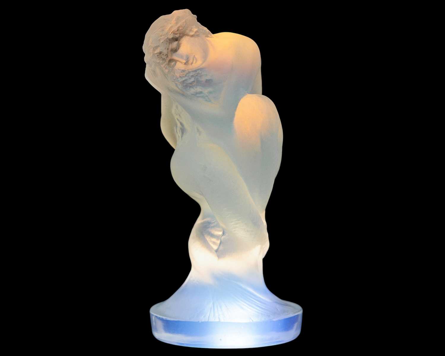 Lot 1 - Serene, a Rene Lalique opalescent glass car mascot.