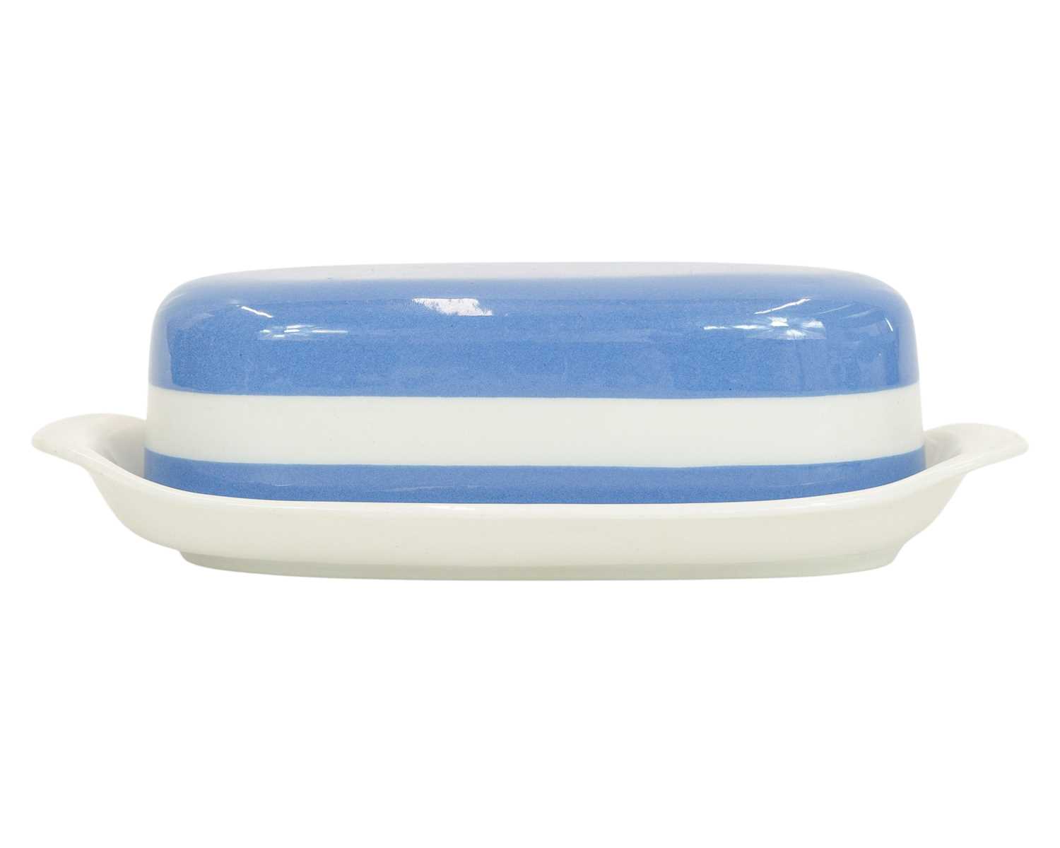 Lot 36 - A T.G.Green Cornishware 'American' style butter dish.