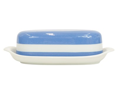 Lot 36 - A T.G.Green Cornishware 'American' style butter dish.