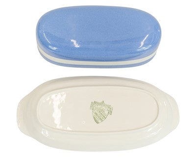 Lot 36 - A T.G.Green Cornishware 'American' style butter dish.
