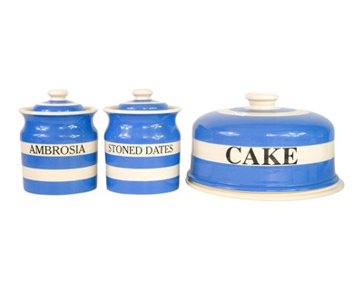Lot 196 - Three pieces of T.G.Green Cornishware.
