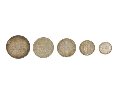 Lot 182 - 1887 Silver Victorian Coinage.