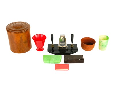 Lot 382 - An early 20th century desk stand.