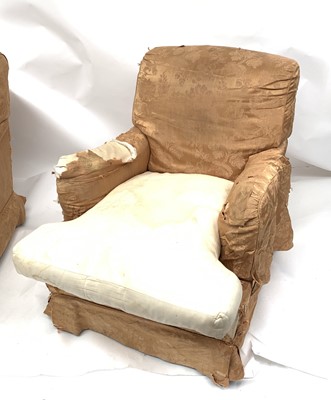 Lot 3024 - An upholstered armchair, stamped and labelled...