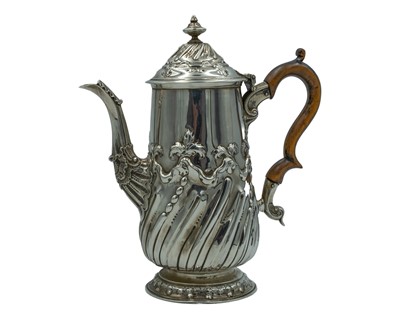 Lot 161 - A Victorian hot water jug by John Aldwinkle and Thomas Slater.