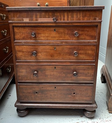Lot 3236 - An unusual late George III mahogany small...