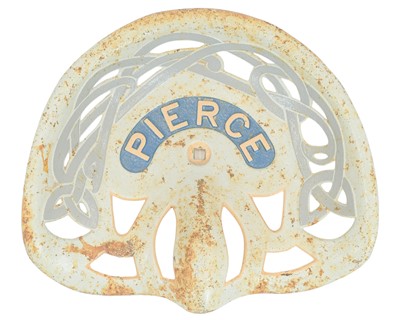 Lot 83 - A cast iron Pierce tractor or implement seat.
