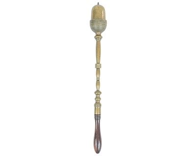 Lot 68 - An early Victorian brass tipstaff.