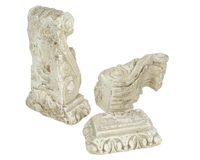 Lot 15 - A pair of plaster corbels.
