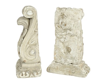 Lot 15 - A pair of plaster corbels.