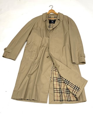 Lot 2836 - A Gentleman's Burberry raincoat. In relatively...