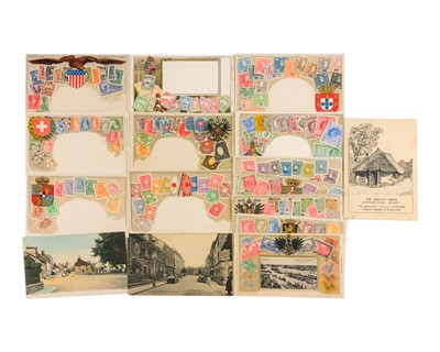 Lot 355 - Stamp Postcards x13 etc.