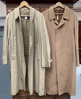 Lot 2837 - Two vintage Gentlemen's overcoats. One camel...