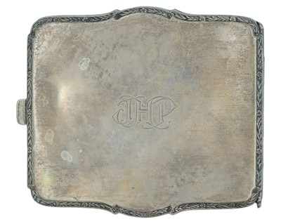 Lot 63 - A silver cigarette case by the Webster Company.