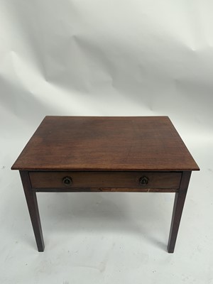 Lot 3088 - A 19th century mahogany side table, the single...