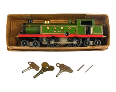Lot 327 - A boxed Hornby ‘0’ gauge clockwork loco No. 2 Nord 4-4-4 plus boxed points.