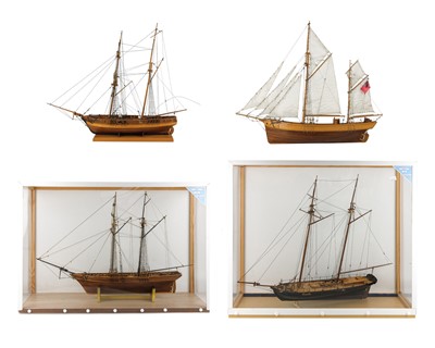 Lot 415 - A model of a top sail schooner, built by John Tyzzer.