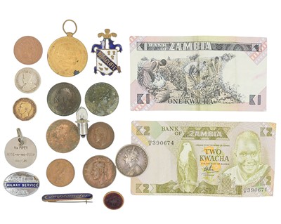 Lot 233 - Indian 1 rupee Victorian coin miss-strike.