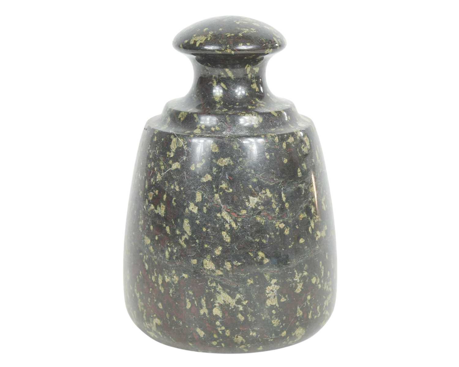 Lot 4 - A Cornish serpentine doorstop.