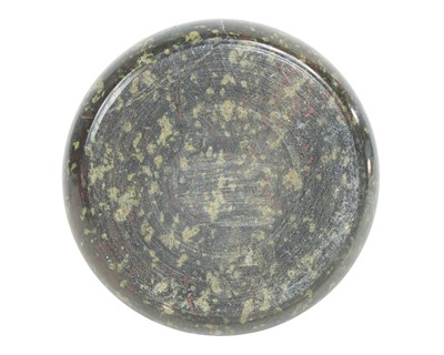 Lot 4 - A Cornish serpentine doorstop.