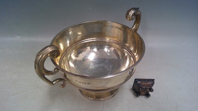 Lot 96 - A silver twin-handled rose bowl by Williams Ltd.
