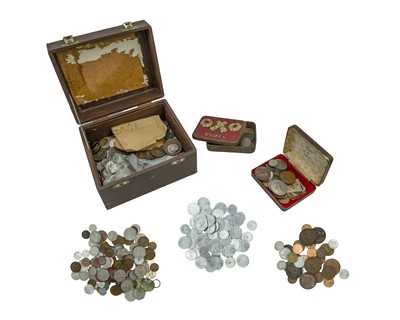 Lot 1 - GB & WORLD COINS - A collection of mostly GB pre & post decimal base coinage, & base world coinage