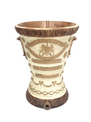 Lot 119 - A large and impressive saltglaze stoneware...
