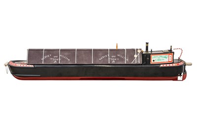 Lot 406 - A scratch built wooden model of a Harvey Williams & Sons Ltd coal barge.
