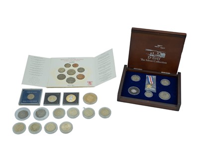 Lot 8 - GB - A collection of decimal coinage with £14.50 face value, and other coins.