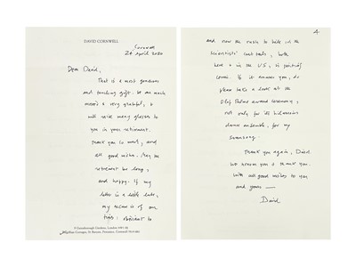 Lot 32 - John Le Carré A.L.S.