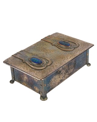 Lot 440 - An Arts & Crafts Cambray ware enamel box.