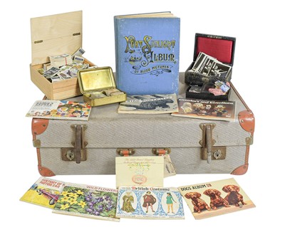 Lot 354 - Cigarette and trade cards in a suitcase.