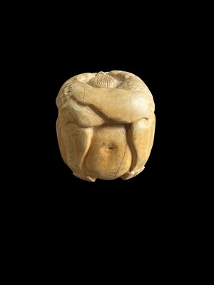 Lot 49 - A hand carved Weeping Buddha, height 22cm.