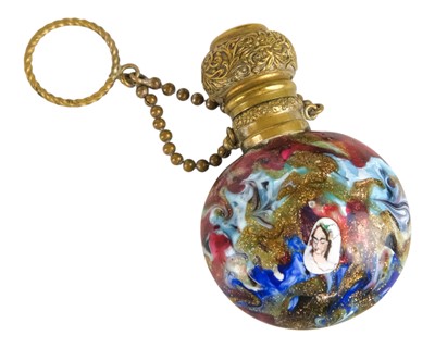 Lot 472 - A Venetian glass scent bottle in the style of Bigaglia-Franchini.