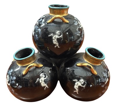 Lot 40 - Victorian stacked vases, possibly Royal...