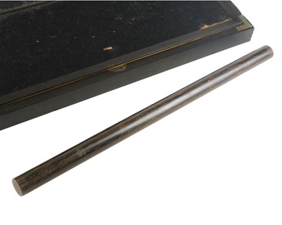 Lot 7 - An Anglo Indian/Ceylonese ebony campaign writing slope.