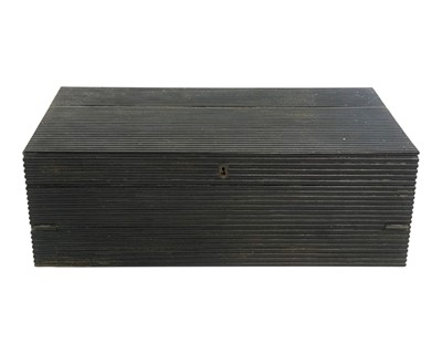 Lot 7 - An Anglo Indian/Ceylonese ebony campaign writing slope.
