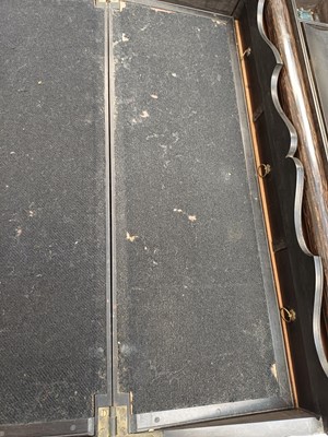 Lot 7 - An Anglo Indian/Ceylonese ebony campaign writing slope.