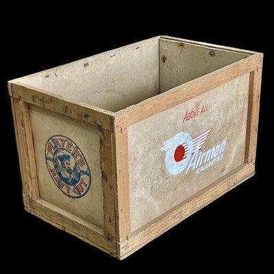 Lot 21 - A vintage Players Navy Cut cardboard and wood...