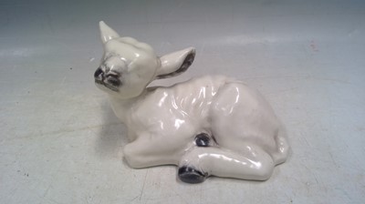 Lot 30 - A Vintage Poole Pottery Lamb. 7cm tall, 10cm...
