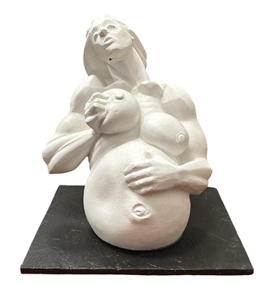 Lot 24 - Colin SCULL (1947-2022), figure, plaster...