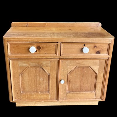 Lot 28 - A late Victorian chest with two drawers over a...