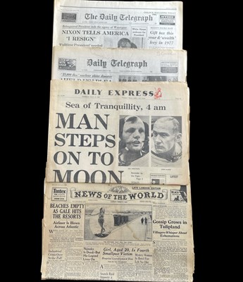 Lot 176 - A selection of newspapers, including coverage...